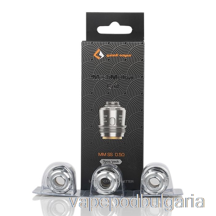 Vape Течности Geek Vape Meshmellow Mm резервни бобини 0.5ohm Mm Ss Meshmellow бобини